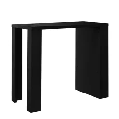 Table de Bar Bonn 3 Etagères 117 x 57 x 107 cm Noir en.casa