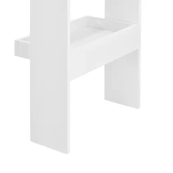 Table de Bar Bromölla 120 x 45 x 106 cm Blanc en.casa