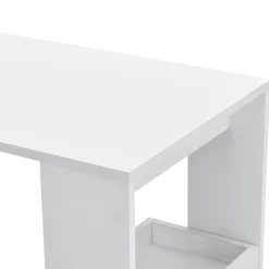 Table de Bar Bromölla 120 x 45 x 106 cm Blanc en.casa