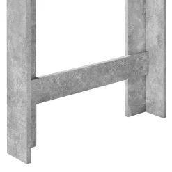 Table de Bar Danderyd 3 Etagères 120x60x106 cm Effet Béton en.casa