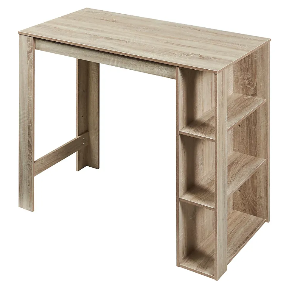 Table de Bar Danderyd 3 Étagères 120x60x106 cm Effet Chêne en.casa