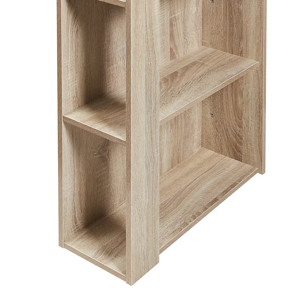 Table de Bar Danderyd 3 Étagères 120x60x106 cm Effet Chêne en.casa