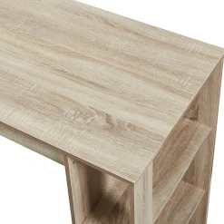 Table de Bar Danderyd 3 Étagères 120x60x106 cm Effet Chêne en.casa