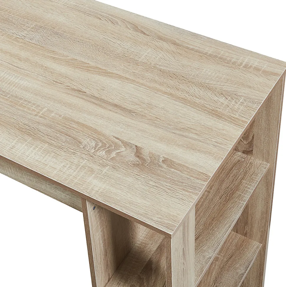 Table de Bar Danderyd 3 Étagères 120x60x106 cm Effet Chêne en.casa