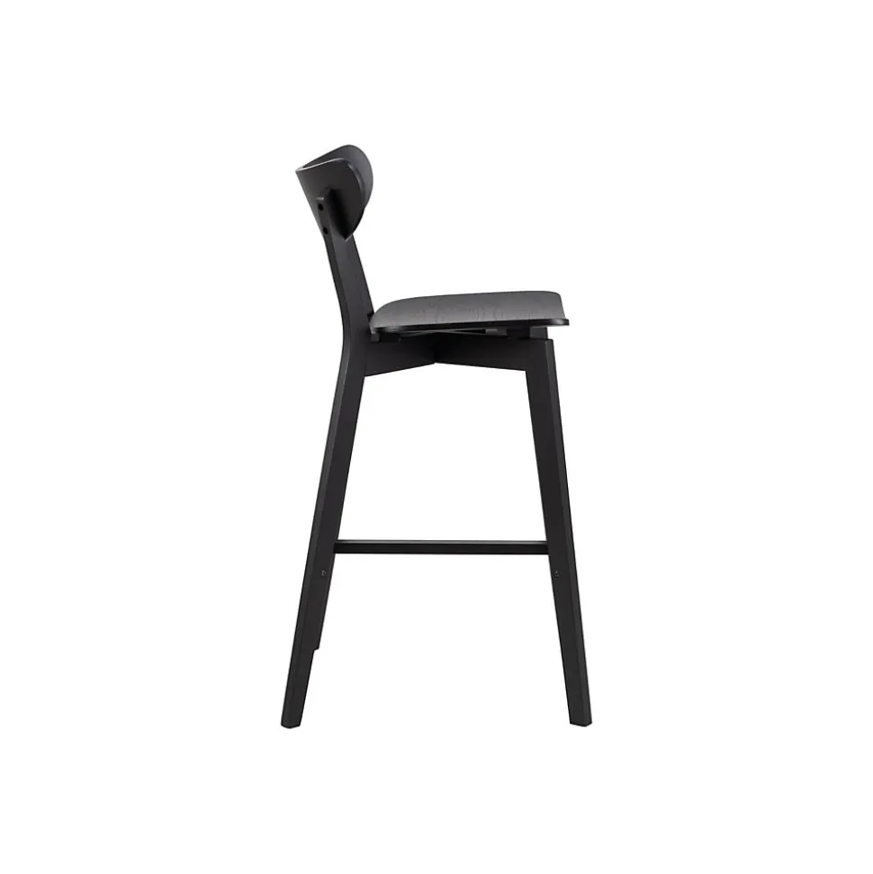 Table de bar et 4 tabourets de bar scandinaves en bois - LETA