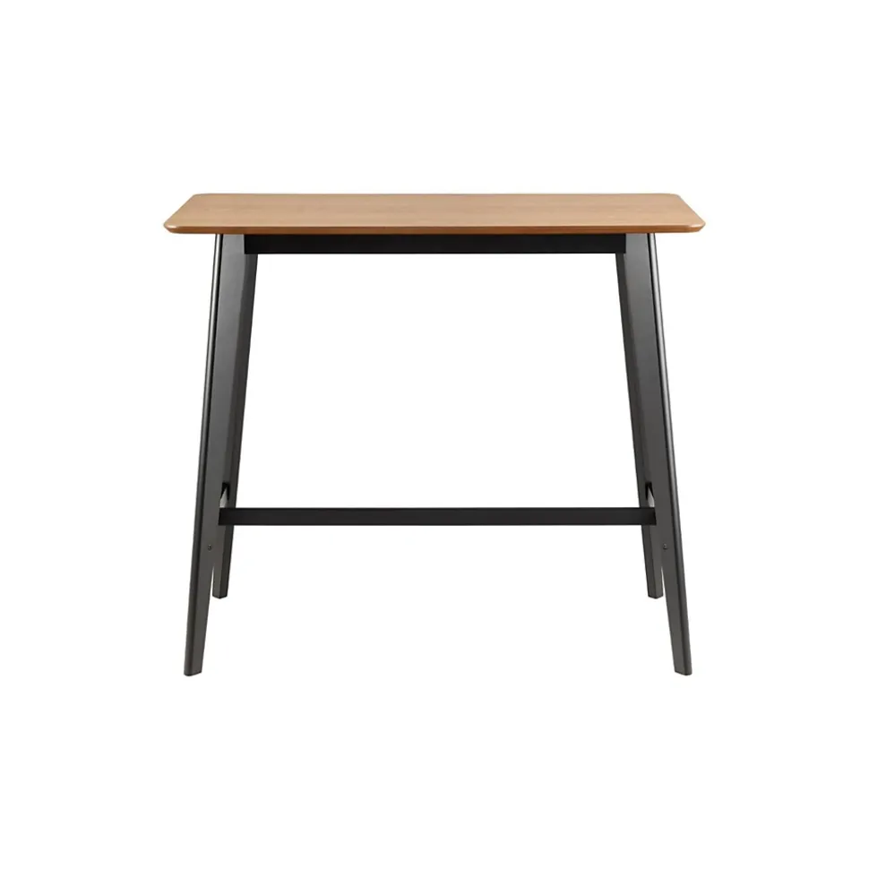 Table de bar et 4 tabourets de bar scandinaves en bois - LETA