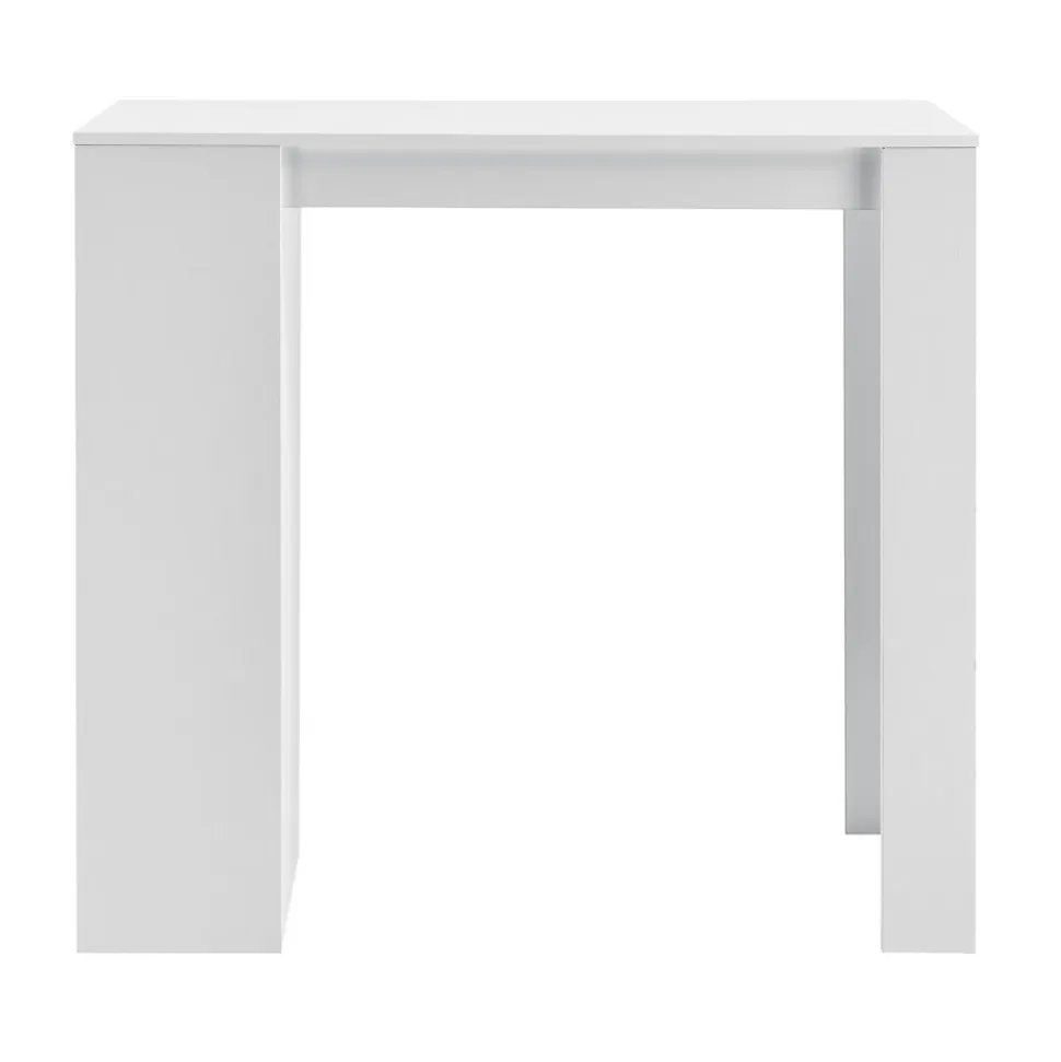 Table de Bar Kouvola 110 x 50 x 103 cm Blanc en.casa