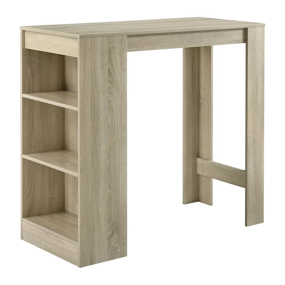 Table de Bar Kouvola 110 x 50 x 103 cm Effet Chêne en.casa
