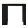 Table de Bar Kouvola 110 x 50 x 103 cm Noir Effet Chêne en.casa