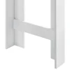 Table de Bar Kouvola 110 x 50 x 103 cm Blanc Effet Chêne en.casa