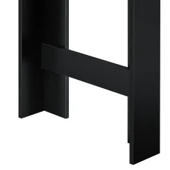 Table de Bar Kouvola 110 x 50 x 103 cm Noir Effet Noyer en.casa