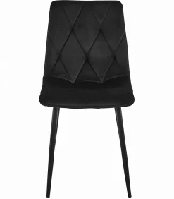 Table de bricolage VALORA NP 120x80 avec ensemble de 4 chaises noires TYRA
