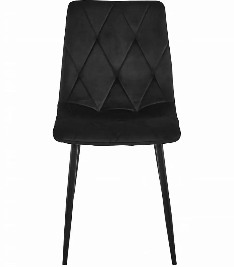 Table de bricolage VALORA NP 120x80 avec ensemble de 4 chaises noires TYRA