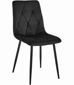 Table de bricolage VALORA NP 120x80 avec ensemble de 4 chaises noires TYRA