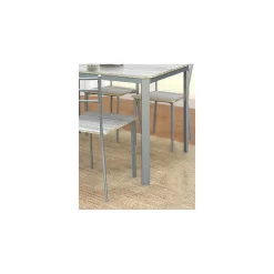 Table de cuisine et salle à manger et 4 chaises ATHENES gris et sonoma.
