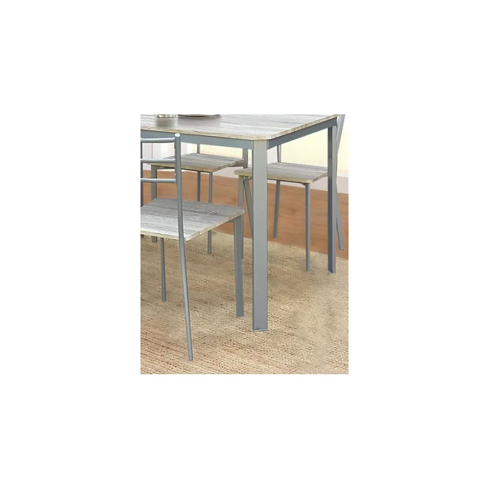 Table de cuisine et salle à manger et 4 chaises ATHENES gris et sonoma.