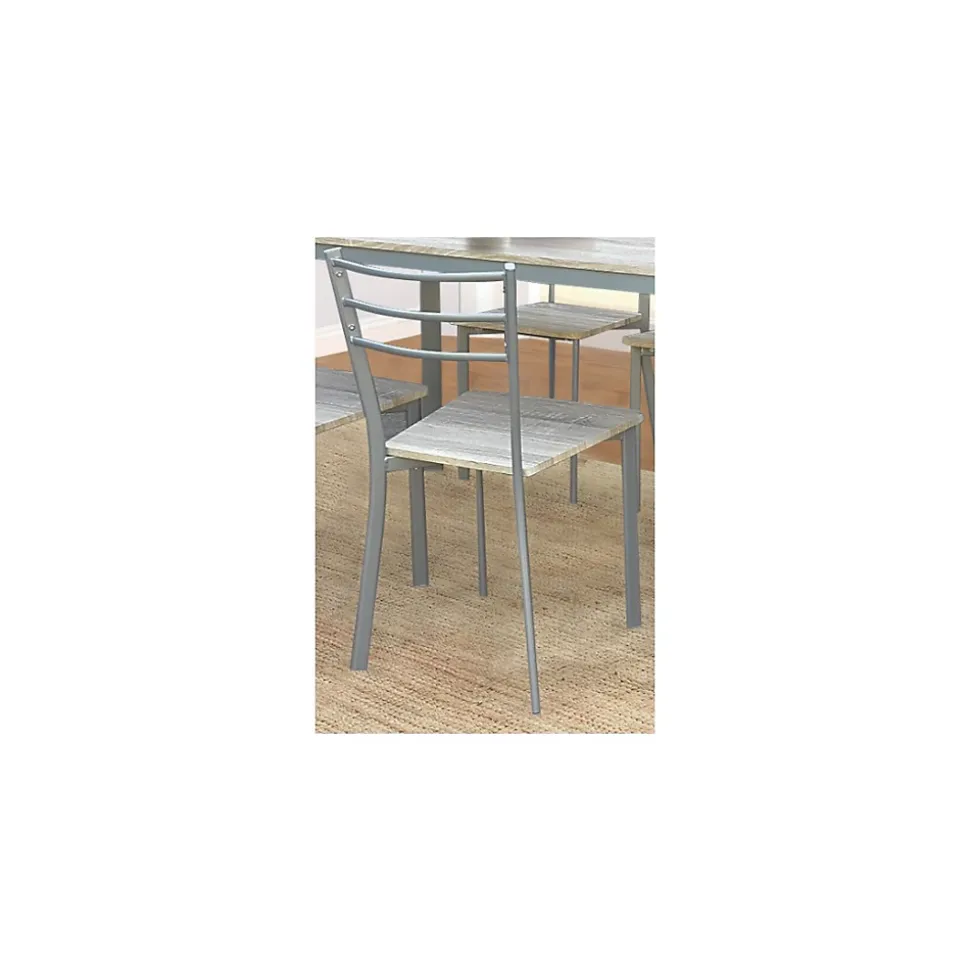 Table de cuisine et salle à manger et 4 chaises ATHENES gris et sonoma.