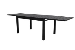 Table de jardin extensible aluminium gris anthracite L.135/270 x l.90 x H.75 cm