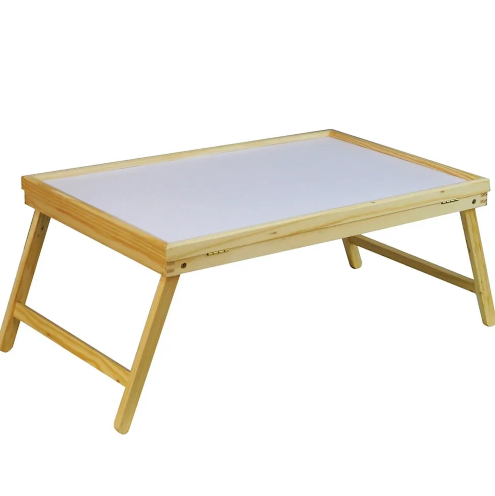 Table de lit avec pieds pliants, pour servir le petit déjeuner au lit ou comme table TV, plateau d'ordinateur portable