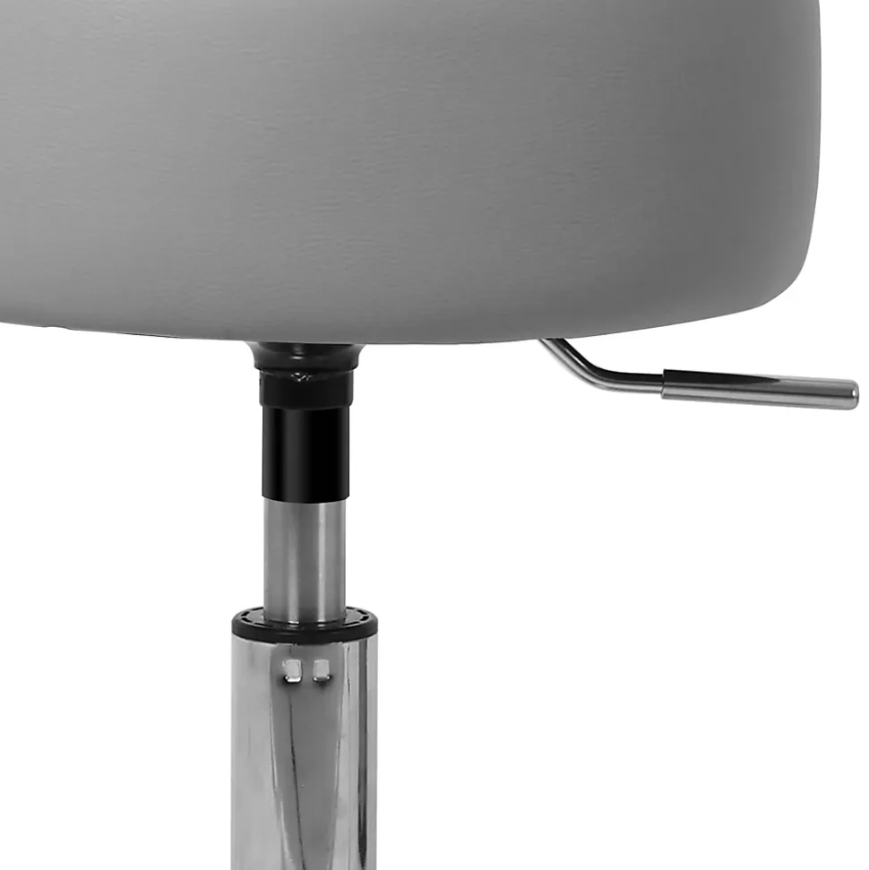 Table de maquillage avec miroir et LED coiffeuse moderne + tabouret gris clair