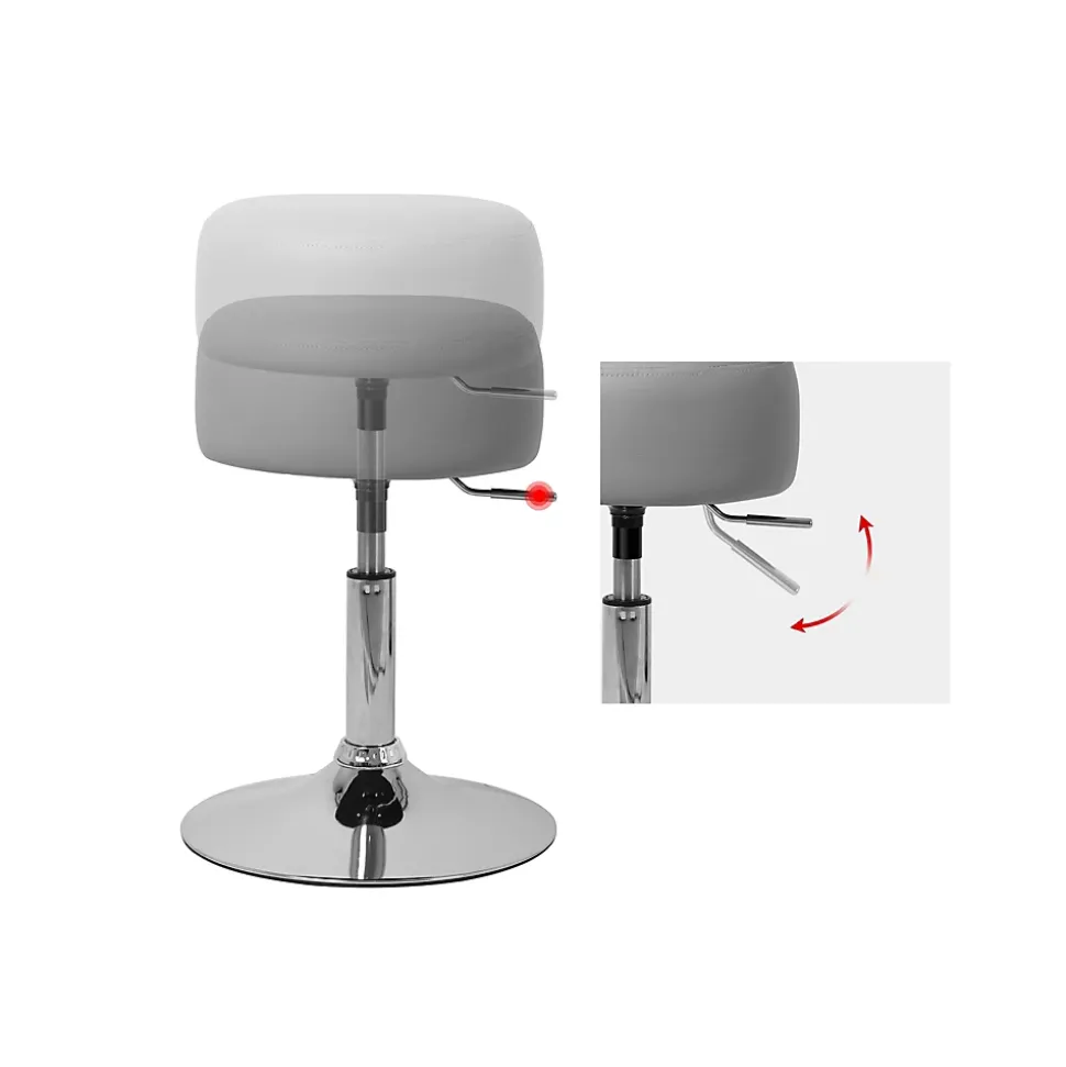 Table de maquillage avec miroir et LED coiffeuse moderne + tabouret gris clair