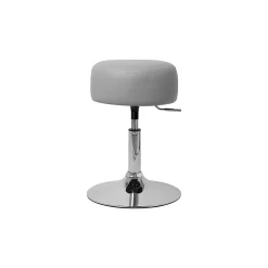 Table de maquillage avec miroir et LED coiffeuse moderne + tabouret gris clair