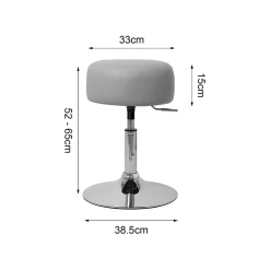 Table de maquillage avec miroir et LED coiffeuse moderne + tabouret gris clair