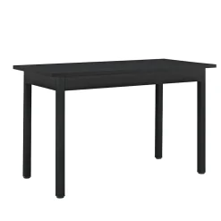 Table de salle à manger avec 4 chaises noir en.casa