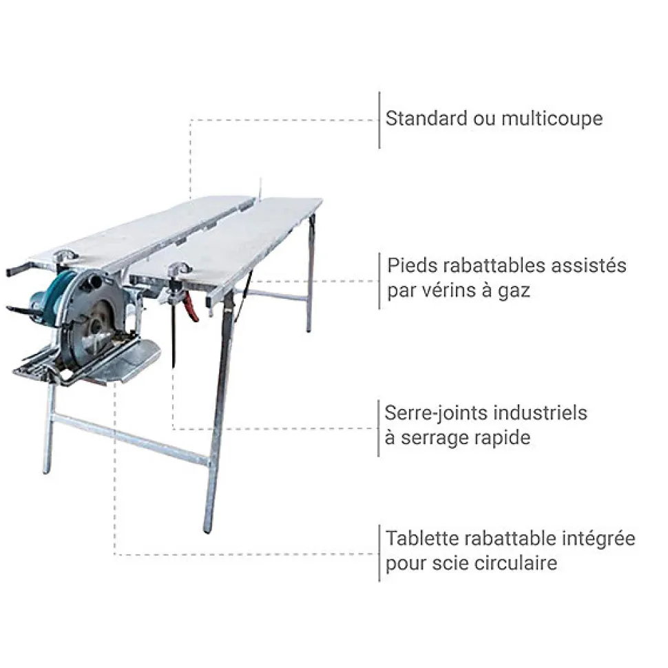 Table de sciage multi coupe - NT01131