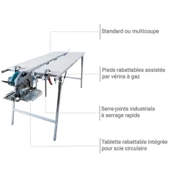 Table de sciage standard - NT01130