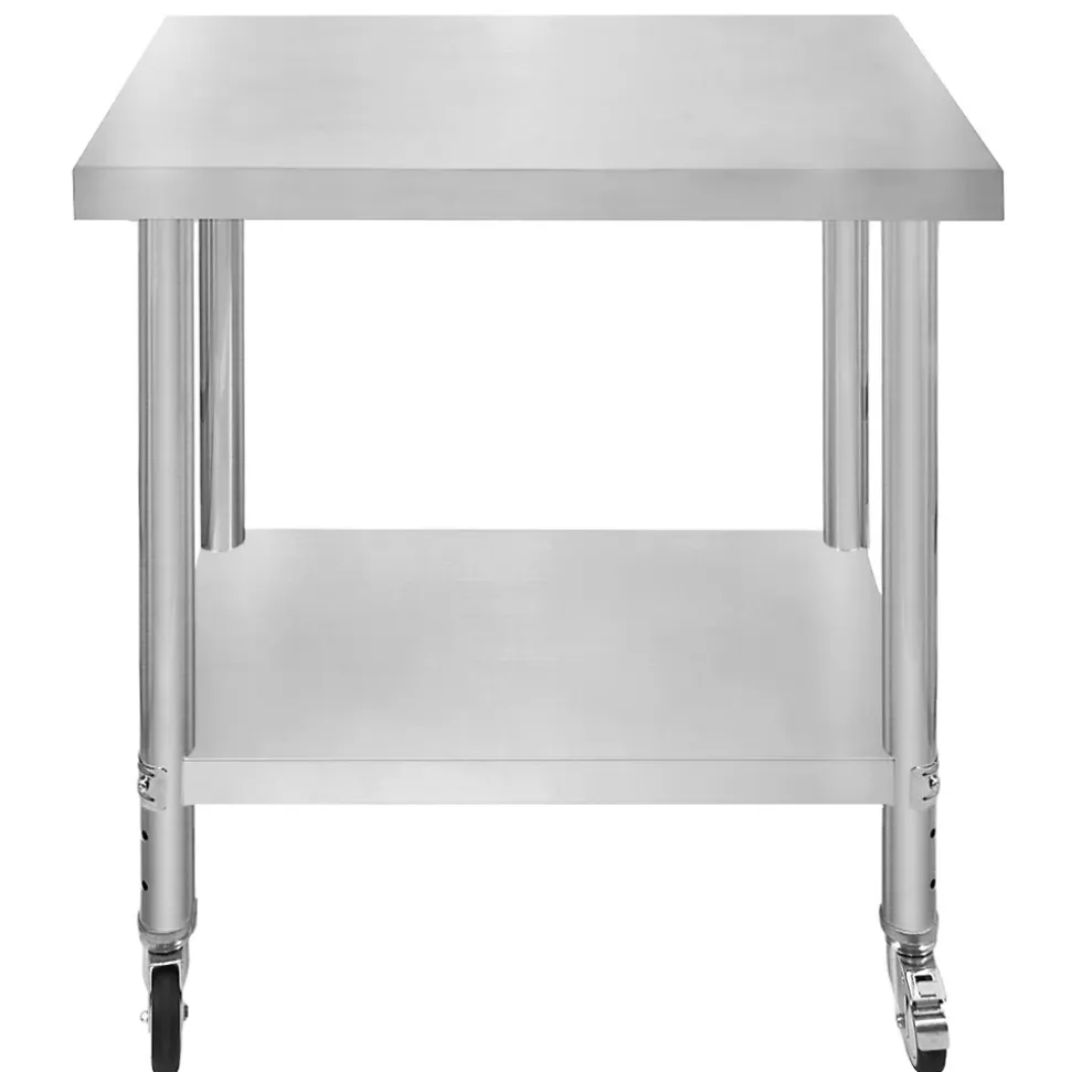 Table de Travail en Inox 76cm x 45cm x 86cm - KuKoo