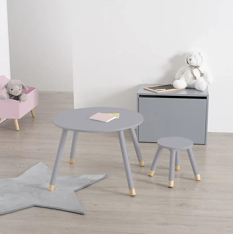 Table enfant Douceur grise - Atmosphera