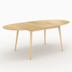 Table et chaises en bois clair 6 personnes - Eddy