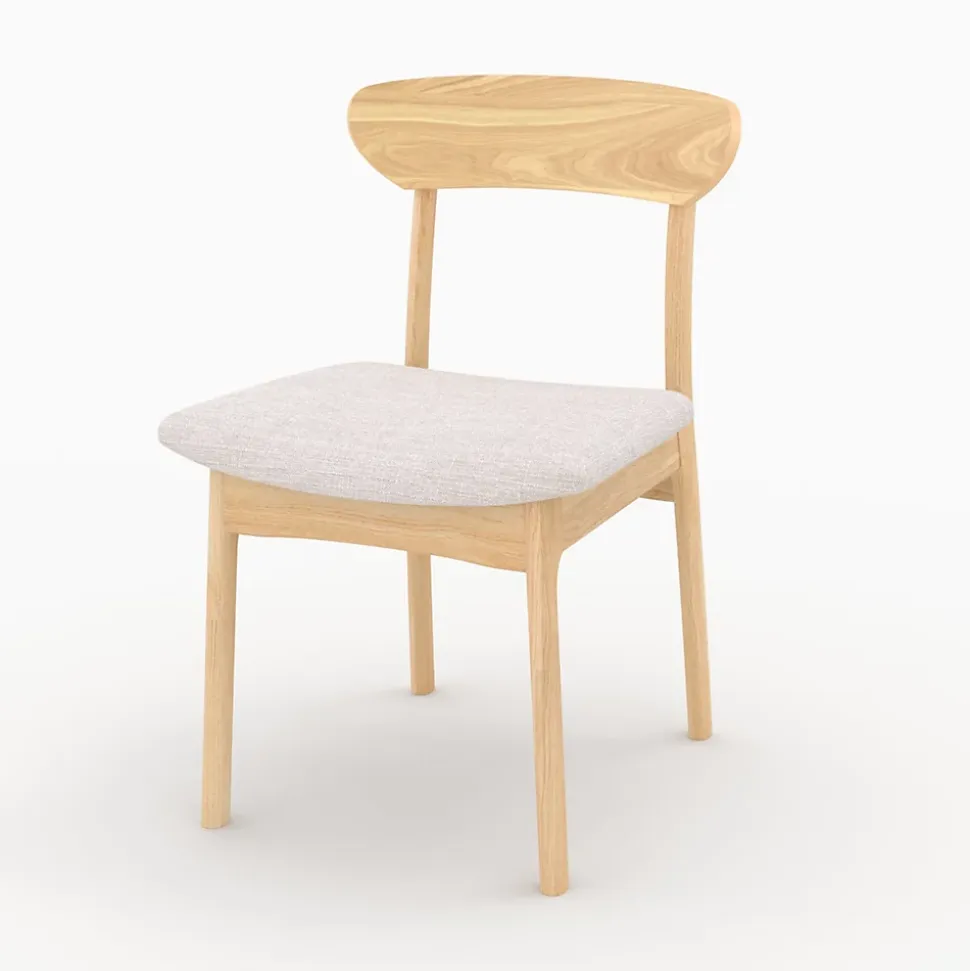 Table et chaises en bois clair 6 personnes - Eddy