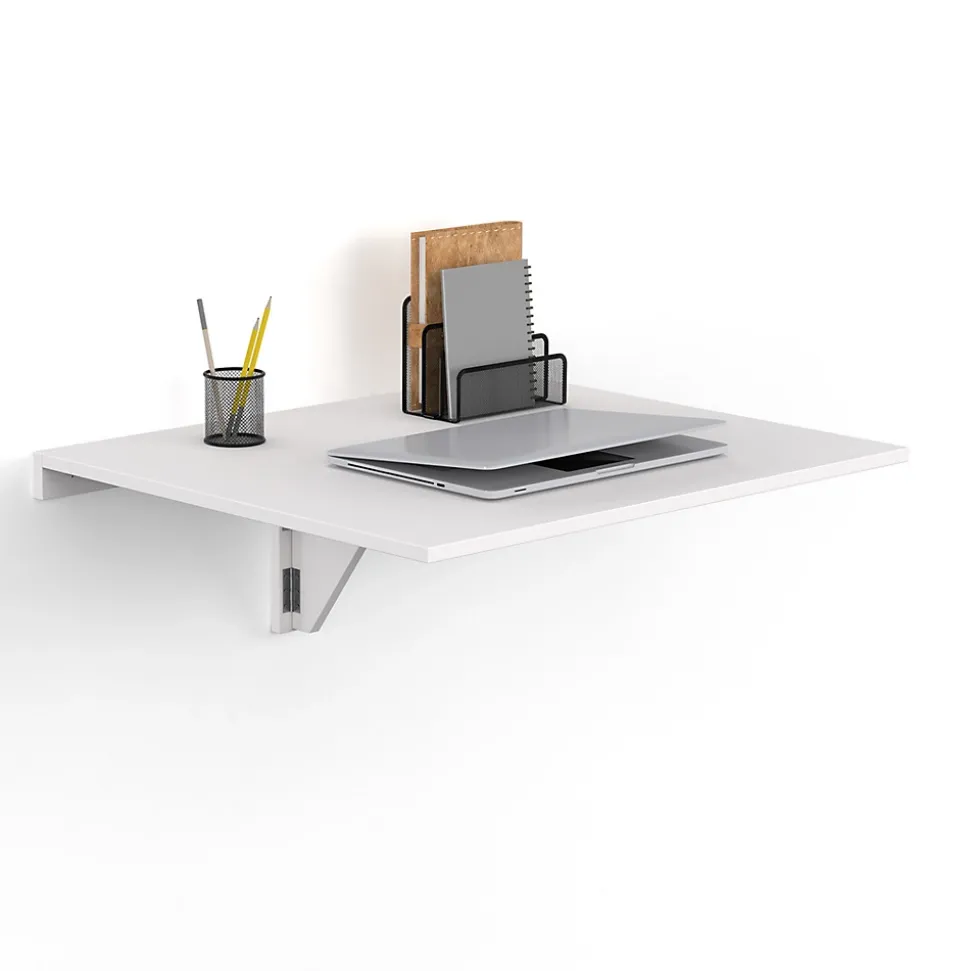 Table murale EXPRESS rabattable 2 personnes blanc L. 70 cm