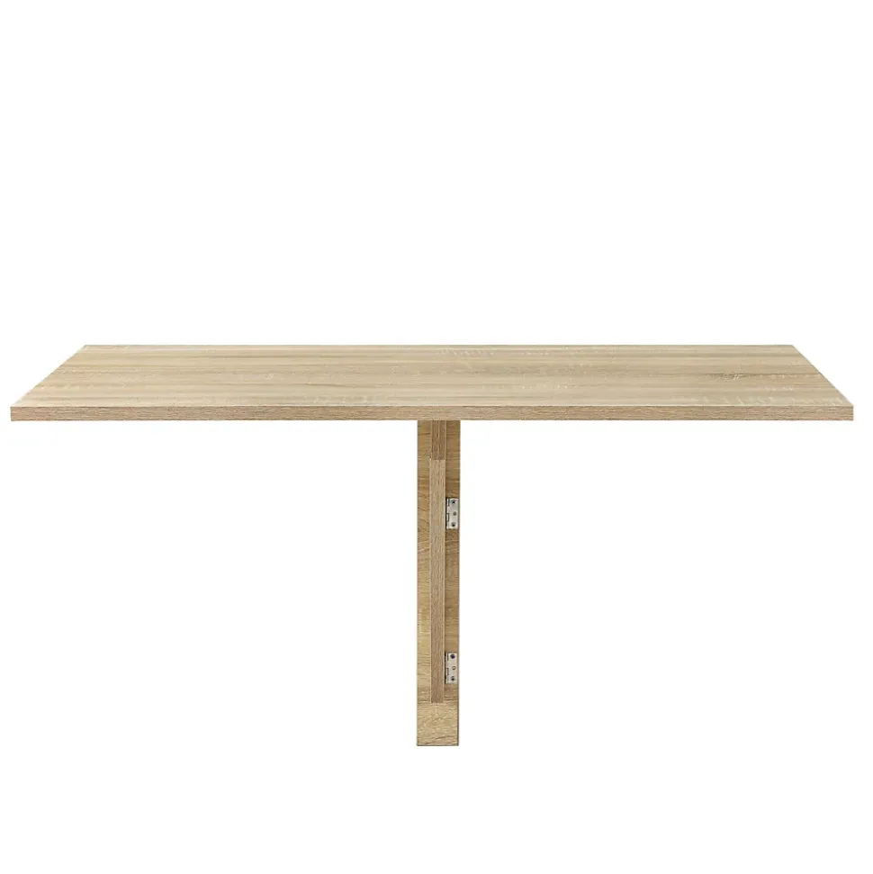Table murale rabattable 100 x 60 x 58 cm effet chêne de Sonoma en.casa
