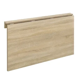 Table murale rabattable 100 x 60 x 58 cm effet chêne de Sonoma en.casa