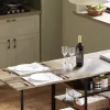 Table Pliante avec 2 Abattants et 3 étagères de Rangement, FWT62-N, SoBuy