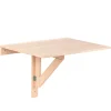 Table pliante murale en pin massif, 79,5x59 cm