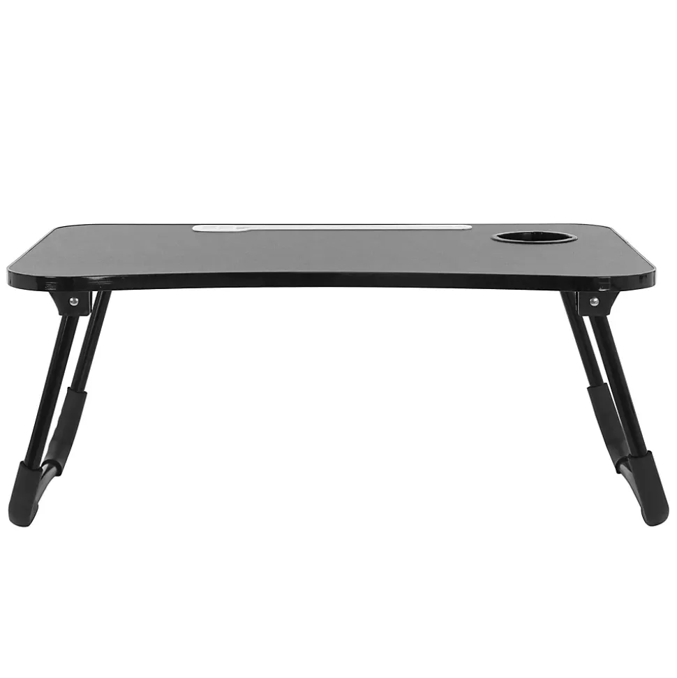 Table pour Ordinateur Portable Pliante, 60x40 cm, Noir