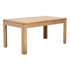 Table rectangulaire à rallonges L160/240 + 4 chaises tissu - BOSTON