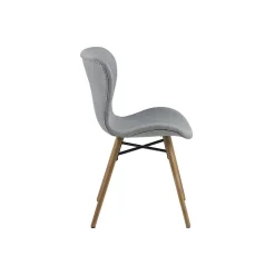 Table rectangulaire à rallonges L160/240 + 4 chaises tissu - BOSTON