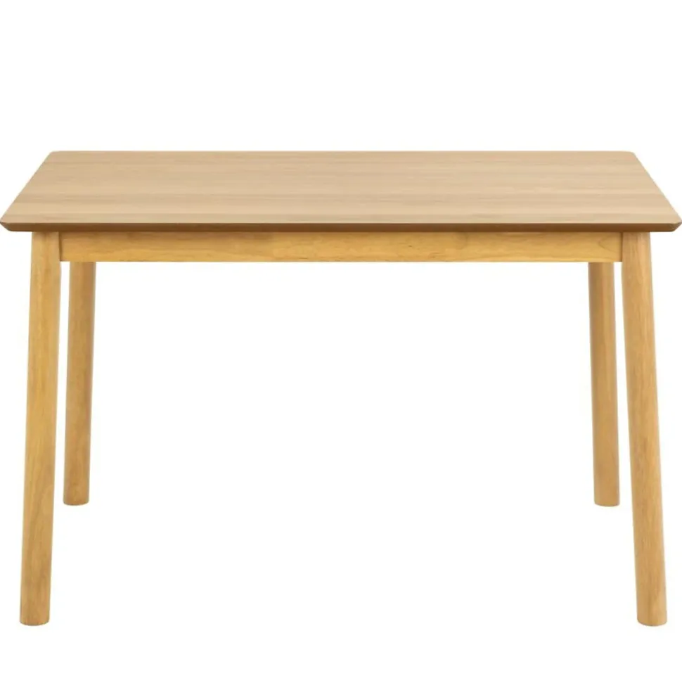 Table rectangulaire en chêne L120 + 4 chaises chêne - IZIA