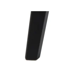 Table ronde en bois chêne/noir D105 + 4 chaises chêne/noir - LETA