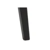 Table ronde en bois noir D105 + 4 chaises en bois noir - LETA