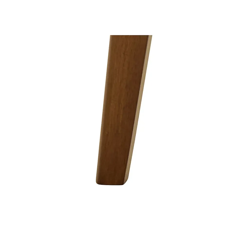 Table ronde en bois noyer D105 + 4 chaises noyer - LETA
