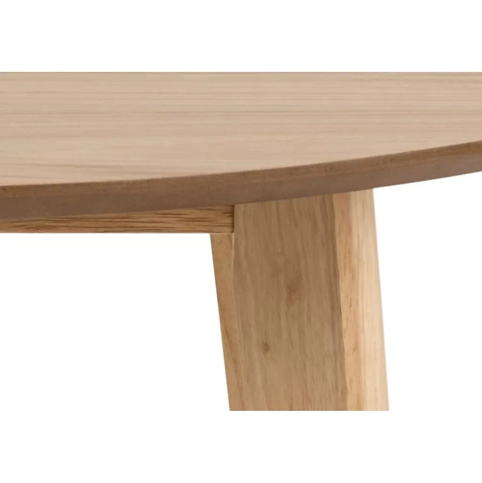 Table ronde en chêne D105 + 4 chaises chêne - LETA
