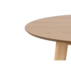 Table ronde en chêne D105 + 4 chaises chêne - LETA