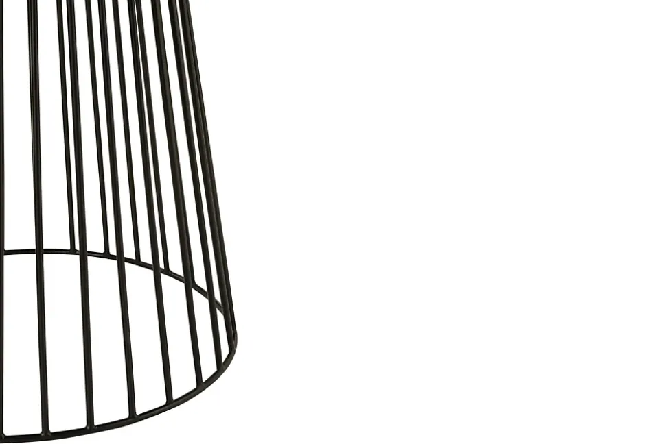 Table ronde en manguier et métal noir 4 personnes D120 - HAZEL