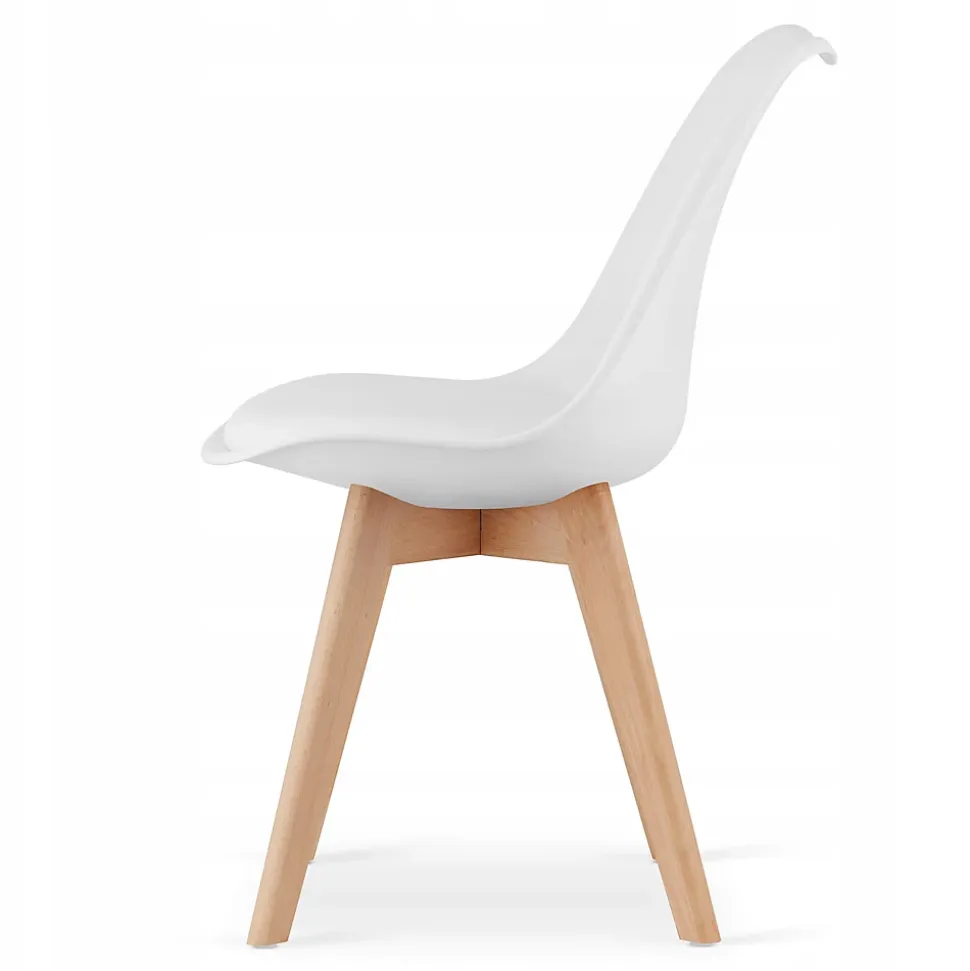 Table ronde Valora KOVA 60 blanche + 2 chaises RIKX blanches